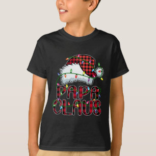 Pappa Claus jul - matchning av Ljus Pajama-familje T Shirt
