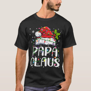 Pappa Claus jul - matchning av Ljus Pajama-familje T Shirt