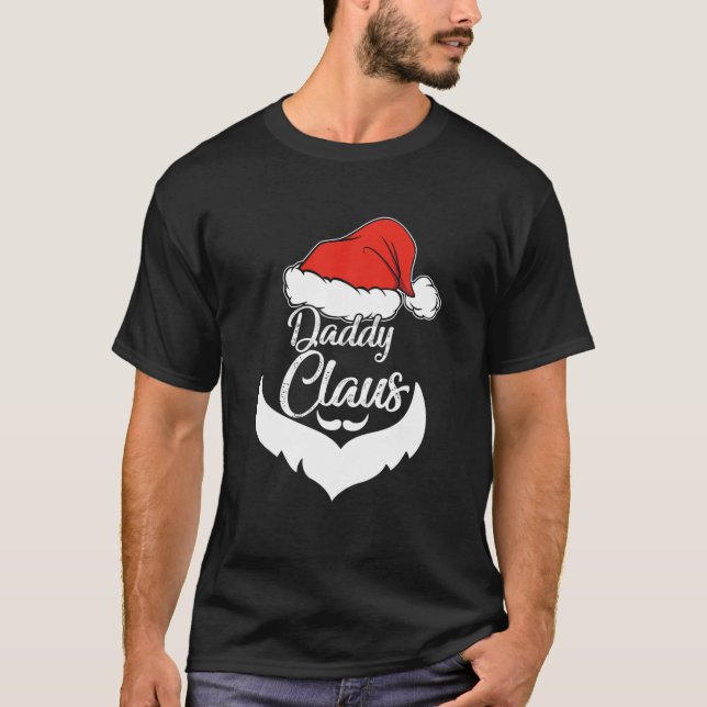 Pappa Claus jul Pajamas Santa Costume T Shirt (Framsida)