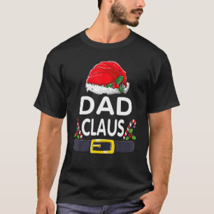 Pappa Claus jul Pajamas Santa Hat Matching Fam T Shirt