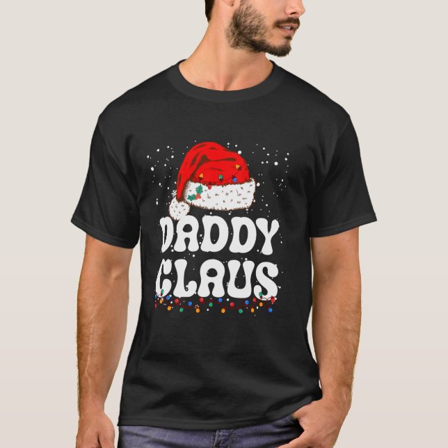 Pappa Claus jul, pappa Santa Family Matching T Shirt (Framsida)