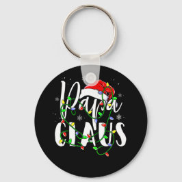 Pappa Claus jul T-Shirt Pajamas Santa Gift Nyckelring