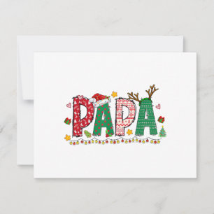 Pappa Claus julbelysning pyjamas familj matchande