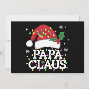 Pappa Claus julbelysning Pyjamas Familj Matchande Julkort