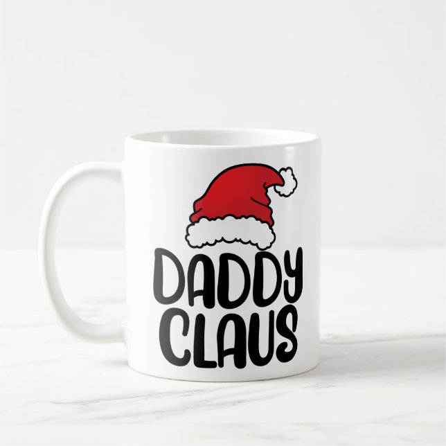 Pappa Claus - Julmatchning Pajama Gift Kaffemugg (Vänster)