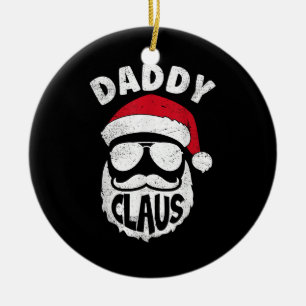 Pappa Claus Jultomten Funny julmatchning P Julgransprydnad Keramik