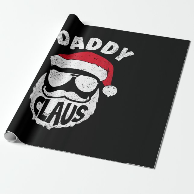 Pappa Claus Jultomten Funny julmatchning P Presentpapper (Utrullad)