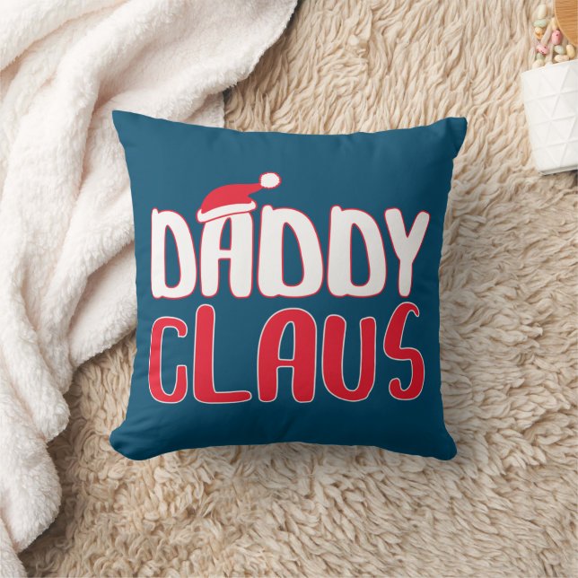 Pappa Claus Matching jultomjuldräkt Kudde (Filt)