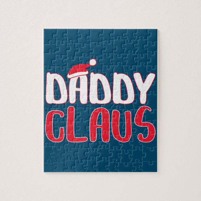 Pappa Claus Matching jultomjuldräkt Pussel (Vertikal)