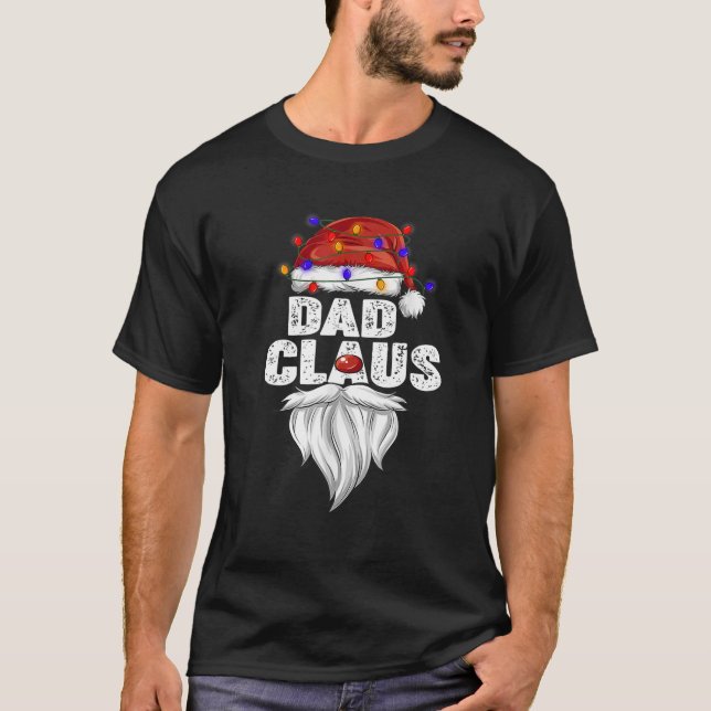 Pappa Claus , Pappa Claus Pajama, familje- och fam T Shirt (Framsida)