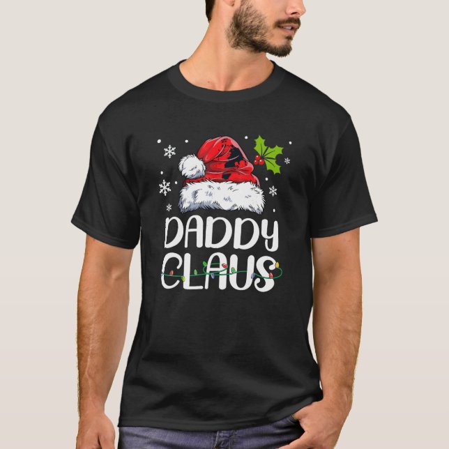 Pappa Claus Santa Funny jul Pajama Matching T Shirt (Framsida)