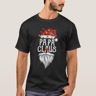 Pappa Claus Santa Hat jul Ljus Best Pappa Ev T Shirt