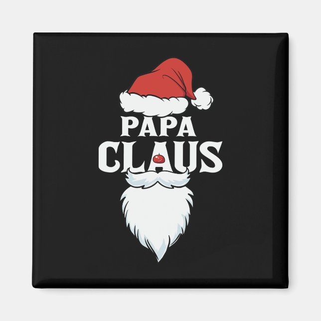 Pappa Claus Santa jul Magnet (Framsidan)