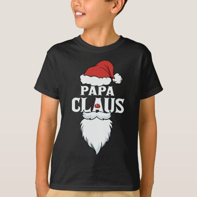 Pappa Claus Santa jul T Shirt (Framsida)