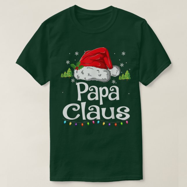 Pappa Claus Shirt jul - matchning av Pajama-familj T (Design framsida)