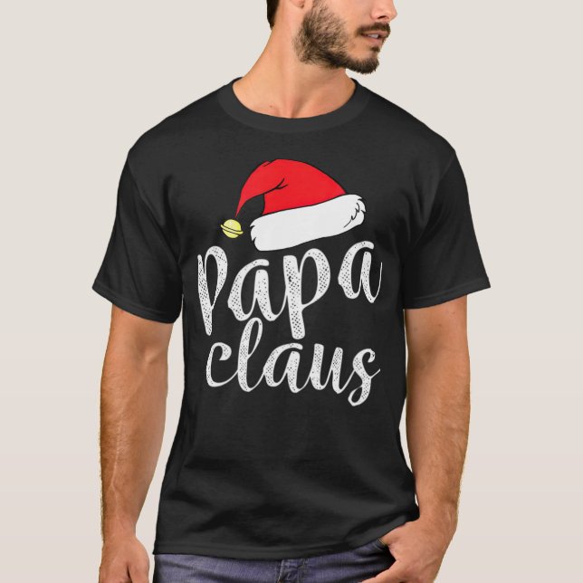 Pappa Clause Grandpa jul Gift T shirt christm (Framsida)