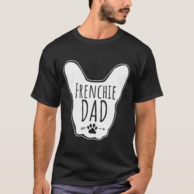 Pappa Clothes Fransk Bulldog T Shirt (Framsida)