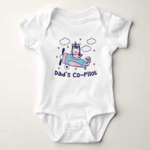 Pappa Co-Pilot - Unicorn Airplan T Shirt