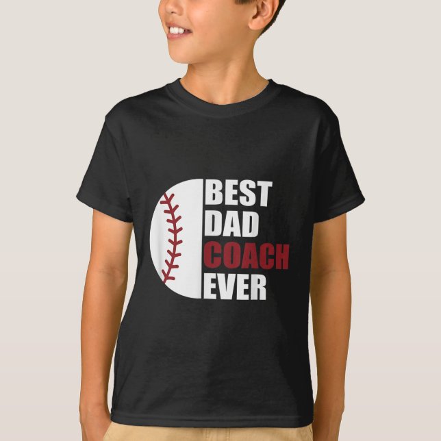 Pappa Coach All Baseball Fars dag Baseball Pappa C T Shirt (Framsida)