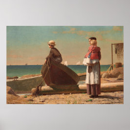 Pappa Coming! - Winslow Homer Fine Art Poster