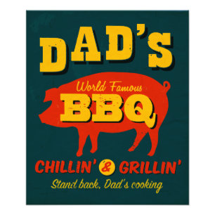 Pappa Cooking Fototryck