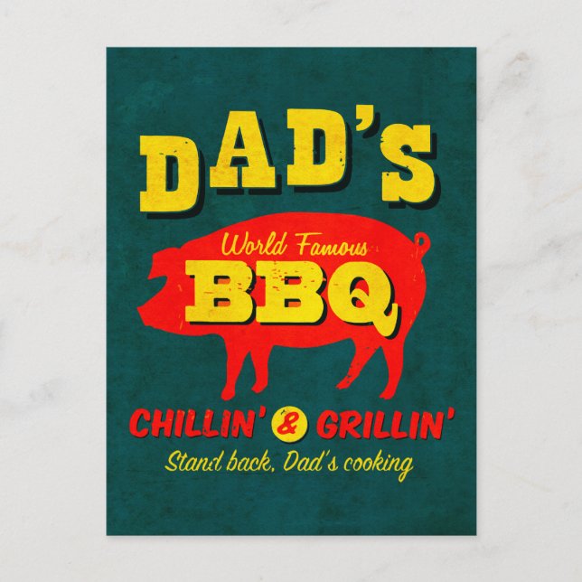 Pappa Cooking Vykort (Framsida)