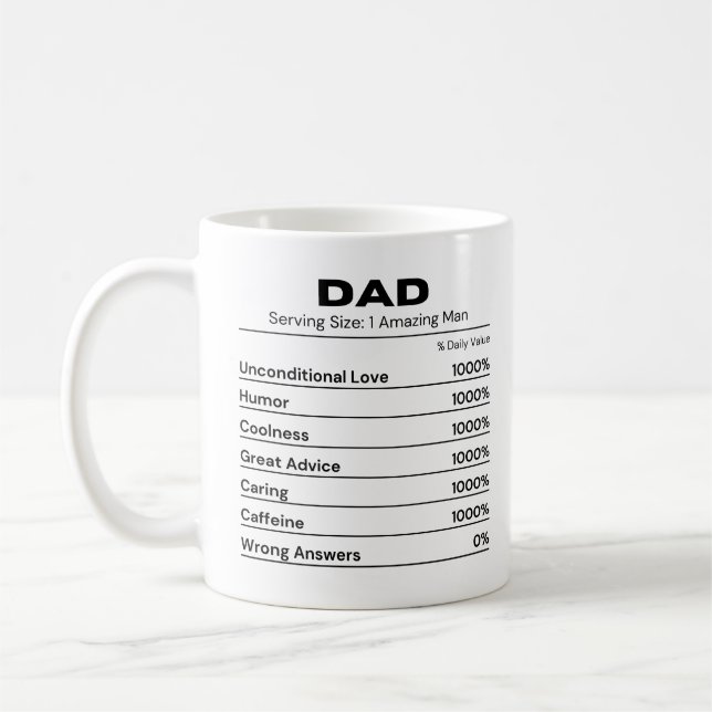 Pappa Coola bästa pappa kaffelskare Kaffemugg (Vänster)