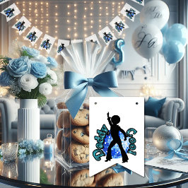 Pappa Coola Disco Dance Far Day Bunting Flaggor