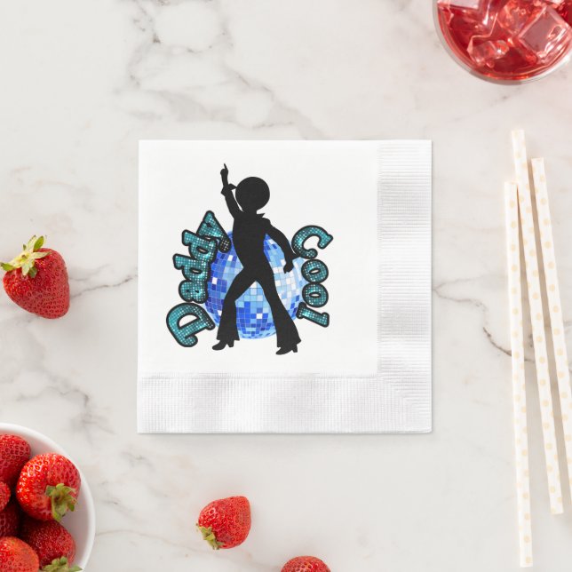 Pappa Coola Disco Dance Far Day Napkins Pappersservett (Insitu)