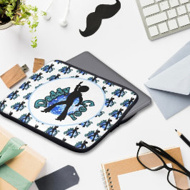 Pappa Coola Disco Dance Fars dag laptop sleeve