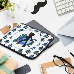 Pappa Coola Disco Dance Fars dag laptop sleeve