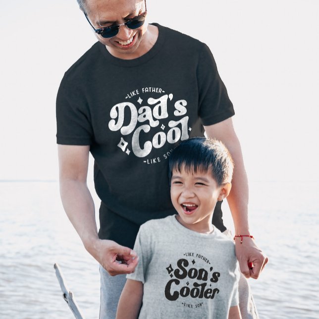 Pappa Coola Funny Pappa (Matches Son's Cooler) T Shirt (Skapare uppladdad)