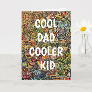PAPPA COOLA KID COOLER lustiga citattakrylbakgrund Kort