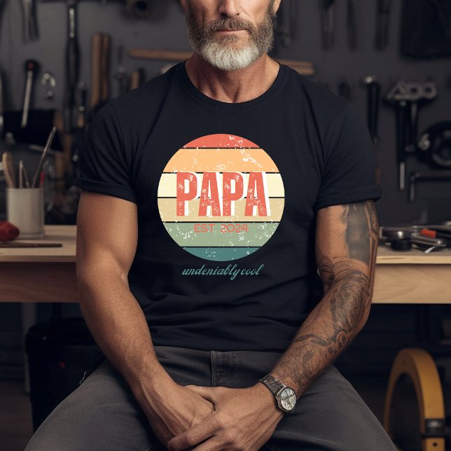 Pappa, Coola Retro Sol T-shirt (Skapare uppladdad)