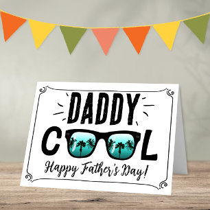 Pappa Coola Trendig Sunglasses Lycklig Fars dag Kort