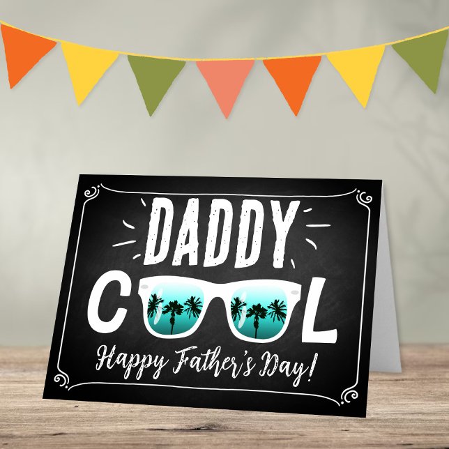 Pappa Coola Trendig Sunglasses Lycklig Fars dag Kort (Skapare uppladdad)