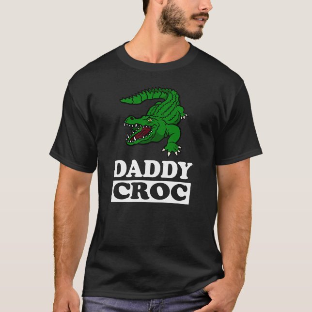 Pappa Crocodile T-Shirt Animal Pappa Far Gift (Framsida)