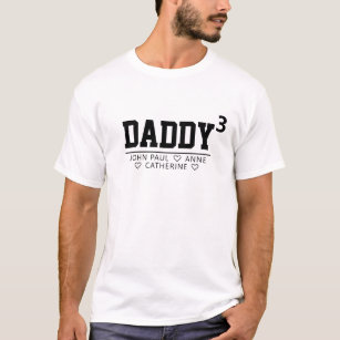 Pappa Cubor eller Underbarare Barn Namn Fars dag T Shirt
