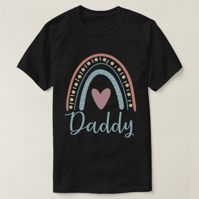 Pappa Cute Pappa Family Matching Rainbow T Shirt (Design framsida)