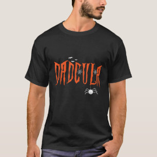 Pappa Daddy Dracula Monster Kostym Lätt Halloween T Shirt