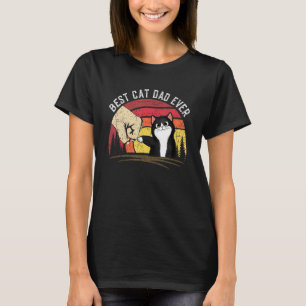 Pappa Daddy Fars dag 2022 Pappa Bästa kattpappa nå T Shirt