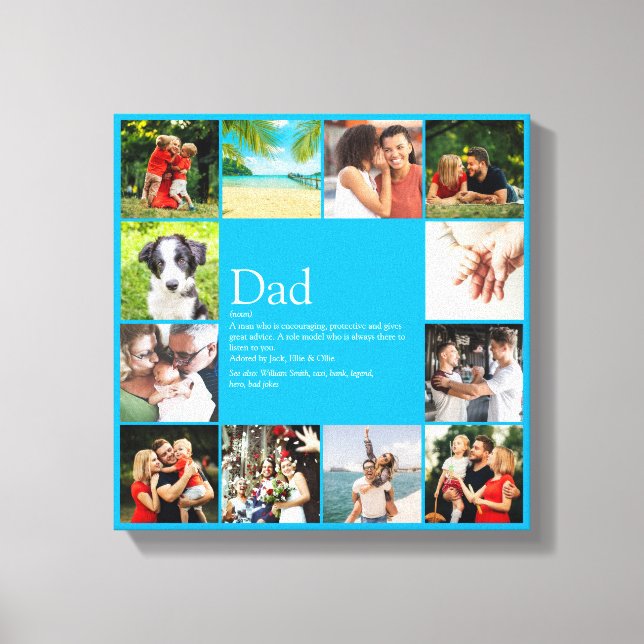 Pappa Daddy Father Papa Definition 12 Foto Himmebl Canvastryck (Framsida)