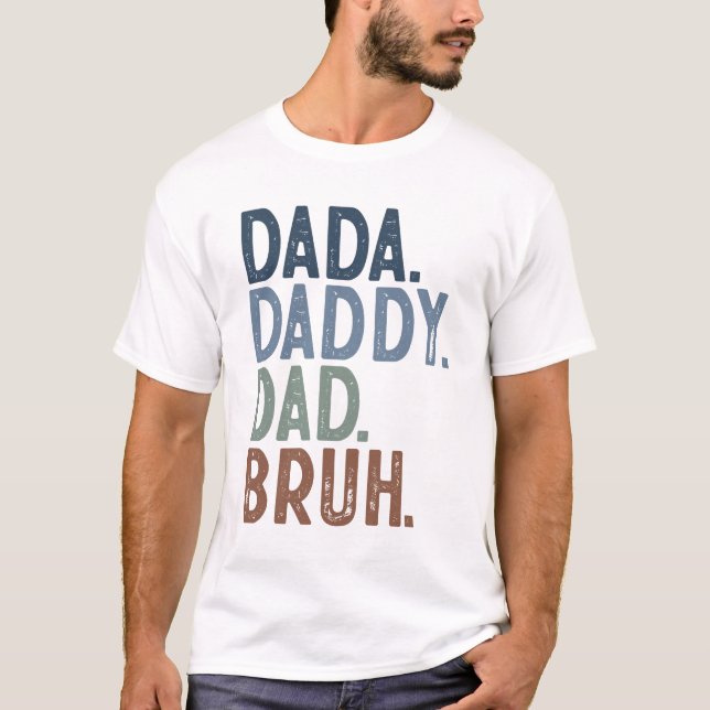 Pappa Daddy Pappa Bror T-Shirt (Framsida)