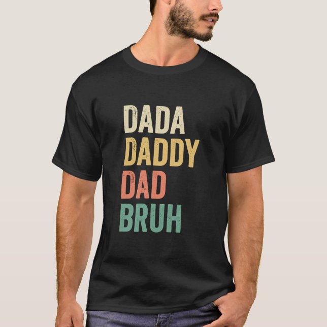 Pappa Daddy Pappa Bror T Shirt (Framsida)
