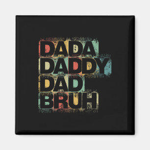 Pappa Daddy Pappa Bror Tröja Retro Vintage Rolig P Magnet