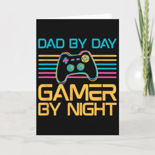Pappa Dag För Dag Gamer Natt Videospel Älskare Gam Kort