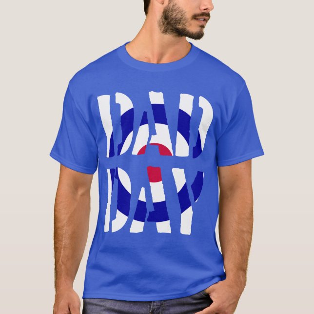 PAPPA DAGS-Modet Lycklig Fars dag! Tee Shirt (Framsida)