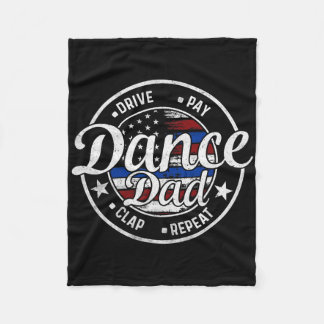 Pappa Dance Vintage American Dancer Dancing Pappor Fleecefilt