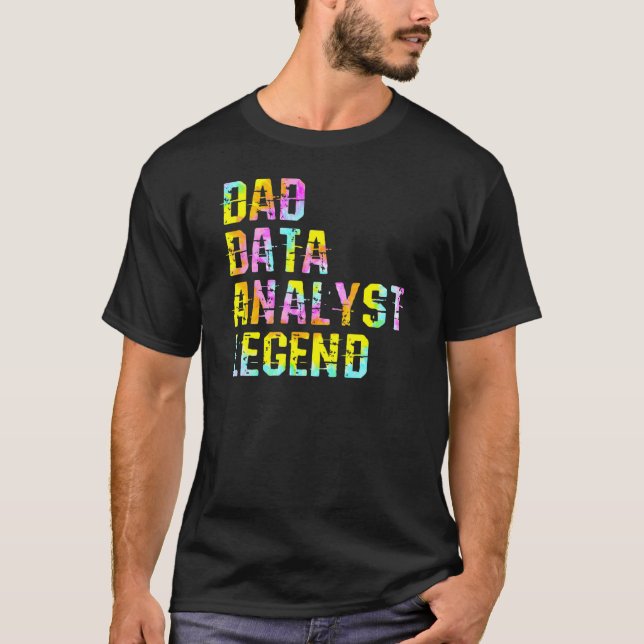 Pappa Data Analyst Scientist Legend Data Analytics T Shirt (Framsida)