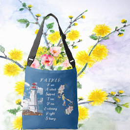 Pappa DDotter Bonding Lighthouse Fars dag Quote Axelväska